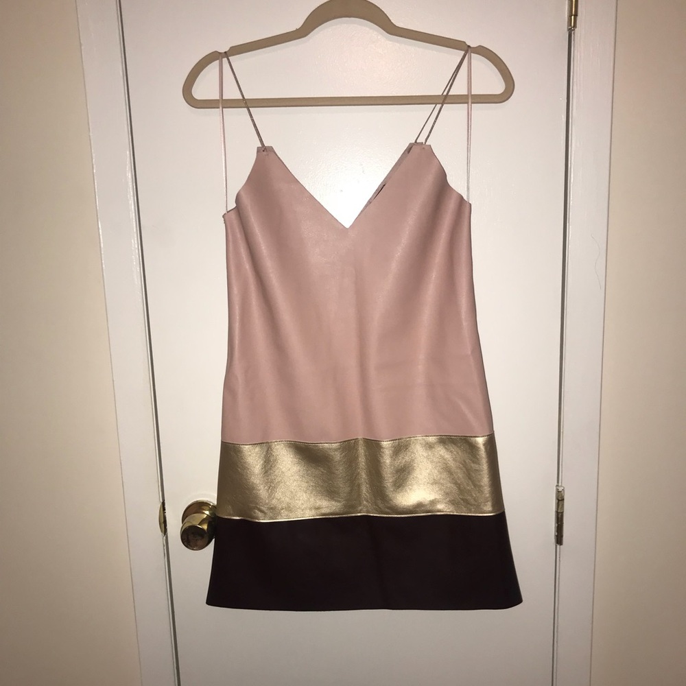 Multi colored Zara leather dress